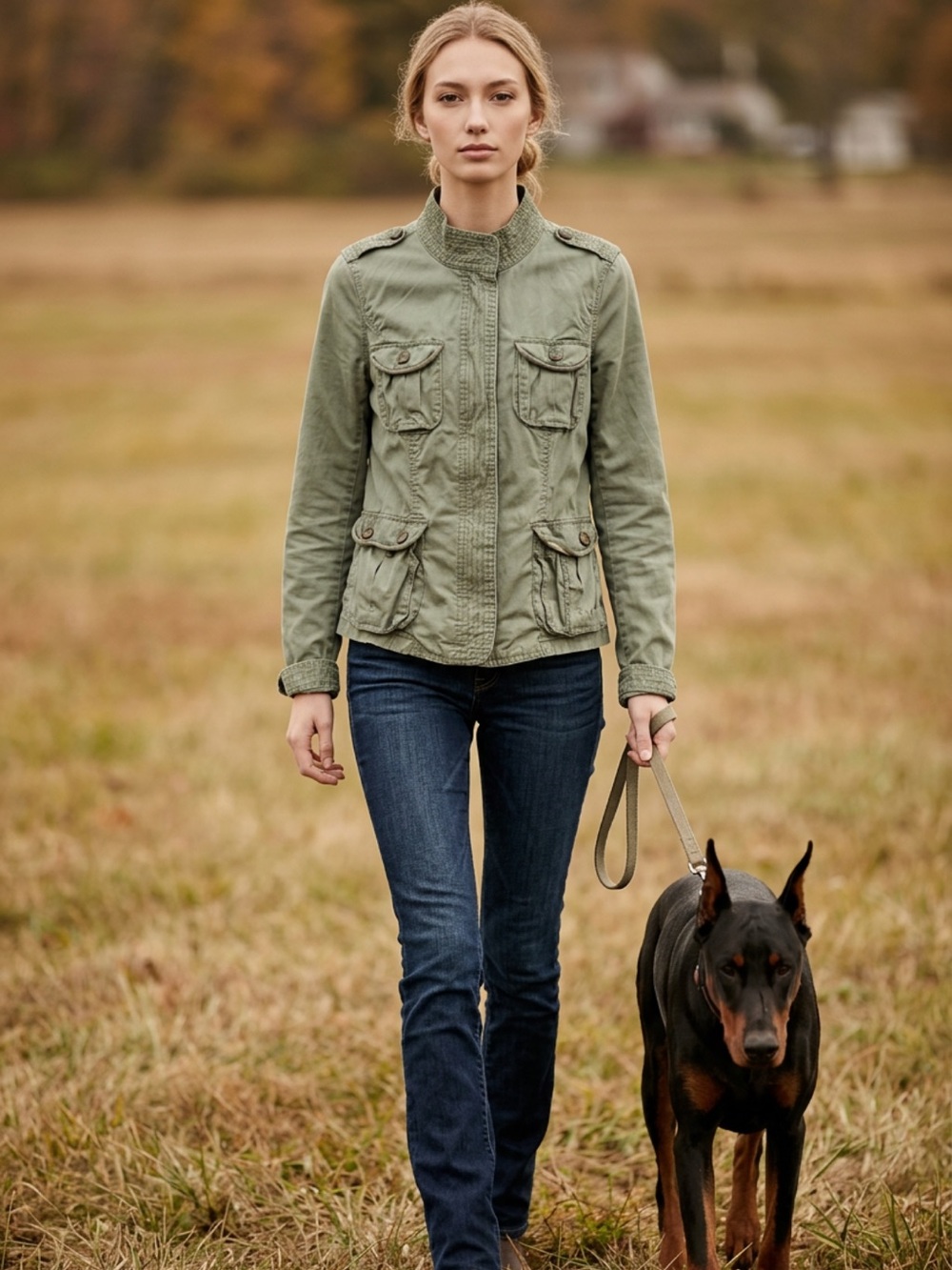 Old Navy Olive Utility Field Jacket - Women's